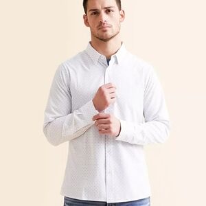 7 Diamonds Gatler Stretch Button Up Mens Dress/Casual Long Sleeve Shirt, XXL,NEW